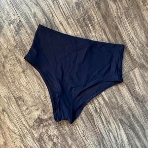 Aerie Navy blue high-waisted bikini bottoms